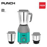 PRIDE Punch 550W Mixer Grinder with 3 Jars, Green & Grey | 1 Year Warranty |