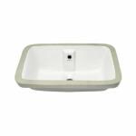 PARRYWARE HAVANA N Series Under Counter WASH BASIN (White) | 525x410x210mm, Rectangle | Ceramic Basin/Sink for Bathroom, Living Room | NOT Table / Counter Top | C04401C