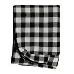 SwadeshiZon Cotton Mattress Cover / Protector Single Bed Size with Zipper - Chain Black