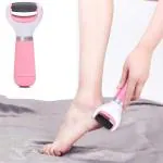 ZURU BUNCH Foot Scrubber Electric Pedicure File for Feet, Foot Sharpener for Dead Skin and Heels, 1 Pack (Pink)