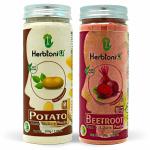 HerbtoniQ 100% Natural Potato & Beetroot Powder, Acne, Pigmentation (350g)