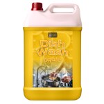 FLISKO Dishwash Liquid 5 Liter Yellow Mild Fragrance Removes Odour, Easy Lather & Easy Rinse Off Formulation, Leaves No White Residue