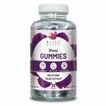 Bliss Welness Sleep Gummies Melatonin 10mg Valerian Root & Bilberry Extract | Better Sleep - 30 Vegetarian Gummies (Mixed Fruit Flavor)