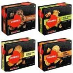 GRABOLL Handmade Cookies Oat Meal, Chocolate Chip, Butter and Jeera Gourmet with Goodness of Cow Ghee 200 Gram Each (Pack of 4)