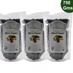 Farmbean Black pepper 750 Gms | Peppercorn | Kali Mirch