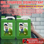 PISHARNATH Floor Cleaner 10 Liter Green | Half Cap Only | 10X Cleaning with 99.9% Germ kill | Citrus Fragrance