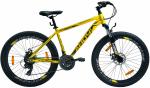 Ahoy! Punk 21 Gear Mountain Cycle 26T | MTB Bicycle with Shimano gear For (10 - 12 Yrs) (5.4 - 5.6 Ft Height) | Alloy Hardtail Mountain Bicycle For Men & Women (Yellow)