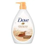Dove Relaxing Shea Butter Body Wash With Vanilla Pump Bottle, 1000 Ml