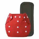 BADAL KIDZ Premium Quality Cotton Reusable Washable Cloth Diaper and Wet Free Insert Pads | 1 Diaper and 1 Insert Pad | Net Weight - 355 gm | Size-M