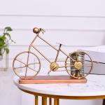 THE KUTIR Metal Antique Golden Cycle Pen Holders/Pen Stand For Office Desk//Study Table//Gifting - (11.4x30.5x16.5 Cm) - Gold