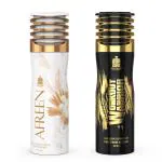 AdilQadri Afreen And Workout Warrior French Strong And Fruity Fragrance 100% Alcohol Free Deodorant Body Spray (Pack Of 2)