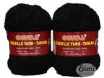 Simi Enterprise Black Wool Oswale 3 Ply Knitting Yarn Wool Best Used With Knitting Needles, Crochet, 500 G
