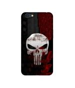 Casotec Punisher Skull Design 3D Printed Hard Back Case Cover for Oppo A71
