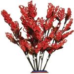 CRAFTWAFT RED PALM CHAIN Multicolor Dried Sticks Artificial Flower (31.2 inch, Pack of 1, Flower Bunch)
