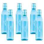 Milton Prive Pet Water bottle, Set of 6, 1 litre Each, Sky Blue | BPA Free | Food Grade | Leak Proof | Sports | Gym | Home | Kitchen | Travel Bottle | Hiking | Treking | Reusable