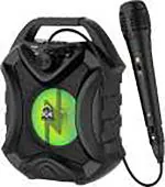 U&I Black Stereo Channel Talk Series 5 W Wireless Bluetooth Speaker With Karaoke Mic