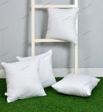 UrbanArts Luxuria Cushion Fillers - Pack of 4 Pcs, 20 x 20 Inches, 50 x 50 Cms, White, Virgin Fiber Fill, Hotel Quality