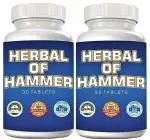 HERBAL OF HAMMER Ayurvedic Tablet Ashwagandha Root Powder for Strength Stamina Power & Energy for Men (30 Tablets) (Pack Of 2)