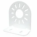 Multy Byte Robust L-Shape Dome CCTV Camera Mount Bracket - Securely Position Your 2.5-inch Mini Dome IP Camera on Wall or Ceiling with Sturdy Metal Right Angle Bracket, White (Pack of 2)