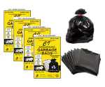 C I Premium OXO - Biodegradable Garbage Bags 19 X 21 Inches (Medium) 120 Bags (4 pack) Dustbin Bag/Trash Bag - Black Color