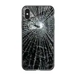 Qrioh Cracked Design Glass Case for Apple iPhone X