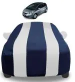 Mockhe Car Cover Compatible with Honda Jazz Old with Mirror Pockets, Triple Stitched, Water Resistant Car Body Cover, Navy, Silver