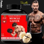 Zemaica Healthcare| Muscle Gainer | Muscles Powder | Weight Gainer Medicine | Muscle Gainer | Protein Powder | Flavor Vanilla | Pack of 1