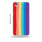 Tweakymod Printed Rainbow Colour Back Cover For Oppo A37