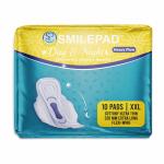 SMILEPAD Day and Night 320mm XXL super soft rash free premium sanitary napkins for women (10 Napkins)