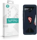 Sprig TPU Matte Blue Back Cover For Asus Rog 3
