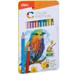 Deli EC00205 Colored Pencil, Assorted, Set of 12