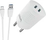 Ubon Smart Charger Ch 168 2.6 Amp 12 W Multiport Mobile Charger With Detachable Cable