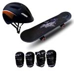 Jaspo Black Power Kids Skateboard For Beginners 26 inch,6 Plus yrs