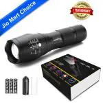 amiciVision Metal LED Flashlight, XHP50 LED Water Resistant Zoomable Torch with 5 Lighting Modes for Camping, Hiking (with 3*AAA Battery)