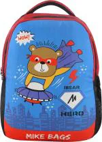 MIKE BAGS Blue Polyester Super Teddy Backpack - 13 L