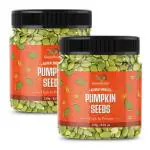 GreenFinity Raw & Unroasted Pumpkin Seeds - 250g + 250g | Immunity Booster and Fiber Rich Superfood | Rich Source of Omega 3 | Highly Nutritious Snack | Rich in Protein, Dietary Fibre, Zinc & Magnesium - 500g