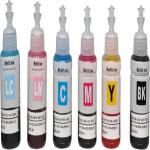 ZOKIO Refill Ink Bottle T673 for L800, L805, L810, L850, L1800 Printer Black, Cyan, Magenta, Yellow, Light Cyan, Light Magenta Ink Bottle Black + Tri Color Combo Pack Ink Bottle