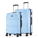 Jet Set Go by Nasher Miles Dollar Hard-Sided Polycarbonate Luggage Set Go Go Go by of 2 Pastel Blue Trolley Bags (65 & 75 cm)