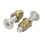 RELY (Combo Set -10 Pcs) M8x20mm Flat Head JCB Phillips Screw with M8x15mm D-Nut Cut Threaded with Allen Key 1 Pc | Fastener for Joining Wood Boards, Cabinets,Cupboards,Chairs & Beds.