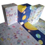 eVincE 3 assorted design Gift Wrapping Paper roll of 15 sheets |Solar System | Funny Eye Expression | Butterfly with fun Facts | Kids Adults birthday gifts Rakhi Diwali Christmas | 70 x 50 cms