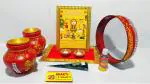 BHAKTI 2 SHAKTI MAKING WORSHIP SPECIAL - Handmade Designer Karwa with diya ghee batti photo chalni/channi aasan mehandi alta | Fancy karva kalash | karwa chauth | mitti ka karwa | karvachoth set