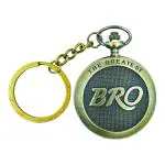 Fullkart Gold Metal Brother Love Theme Vintage Gandhi Style Pocket Watch Key Chain