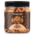 TEMPERADO Premium Dried Afghani Anjeer 250gms x 2 (500gms) Mason Jar Pack | Dried Figs | Rich Source of Fibre Calcium & Iron | Low in calories and Fat Free | Non-GMO Dried Figs