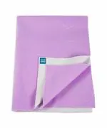 Mee Mee Reusable Water Proof Cotton Bed Protector Sheet/Extra Absorbent Mat/Dry Sheets/Urine Sheet/Dry Mat(Small, Purple)(50CmX70Cm)