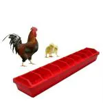 Taiyo Pluss Discovery Chicken Food Feeder Poultry Trough Food Feeding Tray With Holes