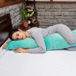 MY ARMOR Micro Fibre Full Body Pillow Long Side Sleeper Pillows for Use During Pregnancy Velvet Outer Cover (Single Pack) (53