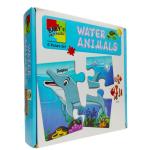 7AYS Baby's first puzzle set-puzzle set for toddlers-A set of 5 jigsaw puzzles in the theme of Water animals for boys and girls-Beginner friendly-Educational puzzles and games for kids-Brain booster.