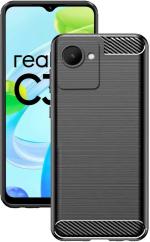 COVERBLACK Rubber Back Cover Compatible model for Realme RMX3690 / Realme_C30s - Black