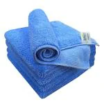 Softspun Blue Microfiber Cloth (Pack of 5)