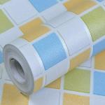 JRM's Vinyl PVC Self Adhesive Waterproof Wallpaper for Kitchen,Furniture,Home (Mosaic Multi-color)
